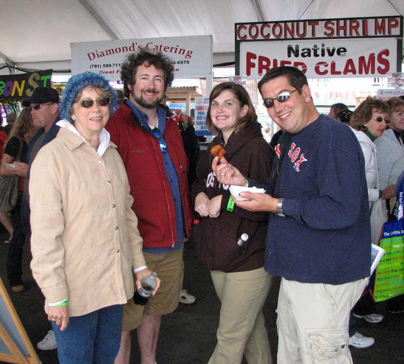 At the Seafood Festival with Dave and his friends.